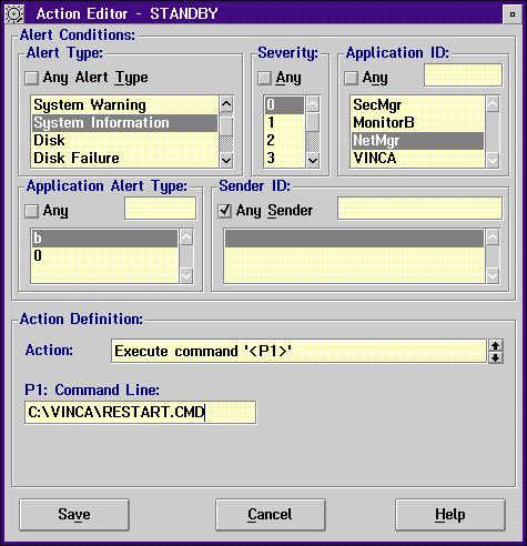 Step 6: Install and Configure NetFinity The Alert Actions dialog box appears. 5. From the Alert Actions dialog box, select New.