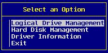 Installing on OS/2 Systems without LAN Server Advanced 3. Select Logical Drive Management and press [Enter].