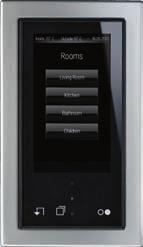 KNX Smart Control House control has never been this smart: The new, compact, KNX room controller device with touch screen in switch design reduces the complexity of room functions to the usability of