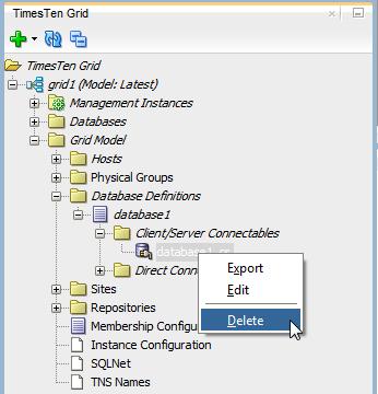 Working with databases Figure 2 92 Select Export The Save Connectable definition dialog displays. Specify the location of where you want to export the connectable file.