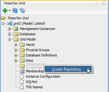 Working with repositories Working with repositories Create a repository In a grid, a repository is used to store backups of databases, database exports, and collections of log files.