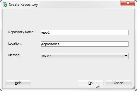 Working with repositories Figure 2 100 Click OK Detach a repository The Create Repository dialog closes and the Create Repository progress dialog displays.