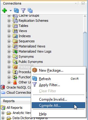 Working with PL/SQL Figure 4 49 Compile all PL/SQL packages The Compile All dialog displays. Locate the Apply button. 2. Click Apply. TimesTen compiles all of your saved PL/SQL packages.