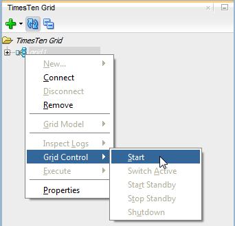 Working with the grid Figure 2 23 Select Start The Start Grid Wizard dialog and Updating instances information progress dialog