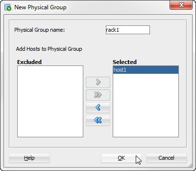 Working with physical groups Figure 2 38 Click OK The New Physical Group dialog closes and a Creating Physical Group progress dialog displays. Creating a physical group can take a few minutes.