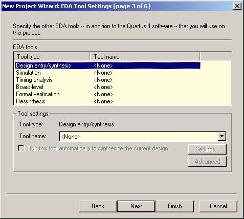 13 This dialog box permits the designer to specify 3rdparty tools to use for various parts of the design