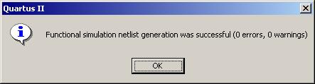 40 Click on the "Generate Functional Simulation Netlist" button in the simulator tool window.