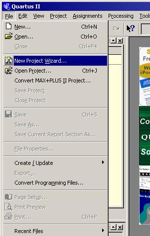 9 To run the Project Wizard, click on the
