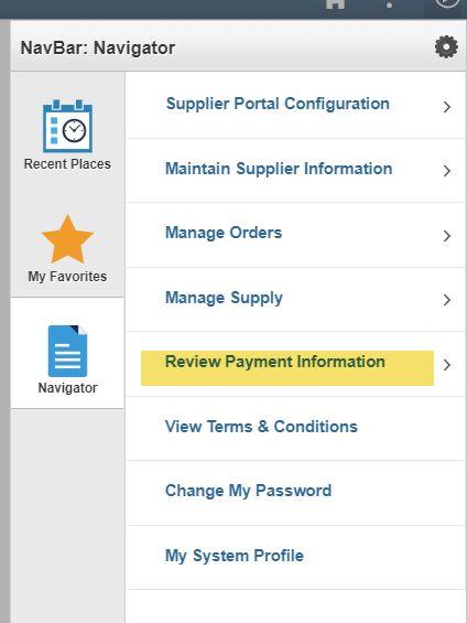 Click on Review Payment Information.