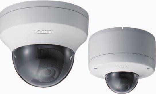SSC-CD Series Fixed Mini-dome Cameras Reproducing extremely clear and detailed images Sony Analogue Mini-dome Cameras are ideal for use in commercial and industrial locations such as, airports,