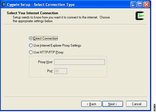 Running the Pre-Upgrade Utility Figure 5 Select Your Internet Connection Screen Step 8 Choose an