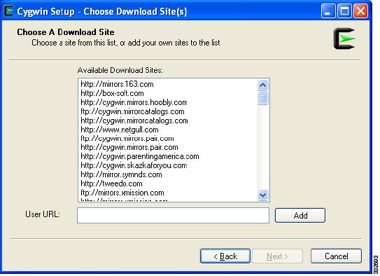 Running the Pre-Upgrade Utility Figure 6 Choose A Download Site Screen Step 9 In the Available Download Sites area, choose a download site