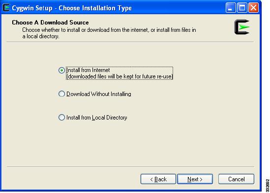 Running the Pre-Upgrade Utility Figure 2 Choose a Download Source Screen Step 5 Choose an appropriate download source and click Next.