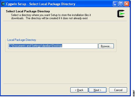 Running the Pre-Upgrade Utility Figure 4 Select Local Package Directory Screen Step 7 In the Local Package Directory