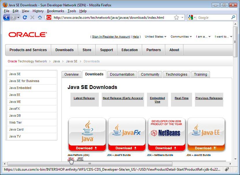 Installing Java SE (Standard Edition) Install Java 7 http://www.oracle.com/technetwork/java/javase/downloads/ Use this version. The JDK Java Development Kit includes compiler for.