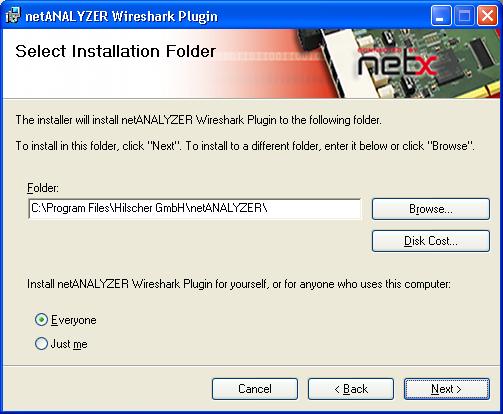 Annex 105/117 Then screen Welcome to the netanalyzer Driver Setup Wizard is displayed: Figure 82: netanalyzer Wireshark Plugin Setup Wizard: The Installer guides you through the Setup. Click to Next.