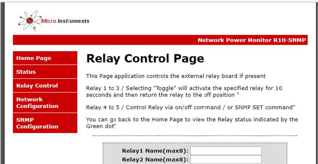 4. OPTIONAL 5 WAY RELAY BOARD The 5 Relay expansion board connects to the NPM-R10 via a 10way ribbon cable supplied with the relay board Relay 1,2,3 can only be toggled to activate for 10sec then
