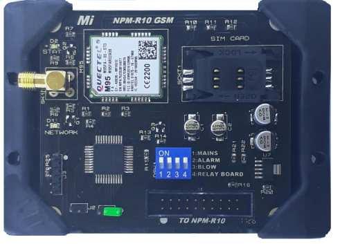 SYSTEM DESCRIPTION Main Unit Relay Board (optional) GSM Board (optional) The NPM-R10 (NETWORK POWER MONITOR R10) was designed to assist Network specialists with Power related information