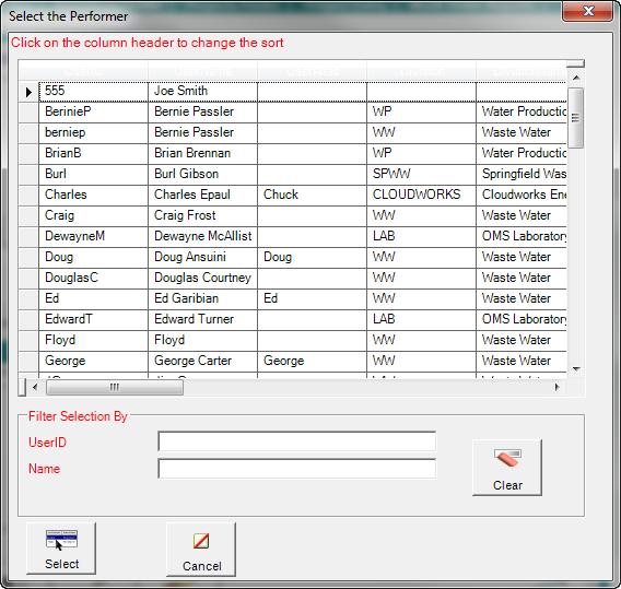 Adding Time Worked on the Work Order Entry Screen Adding Time Worked on the Work Order Entry Screen 1. Select the work order from the Work Order Finder utility.