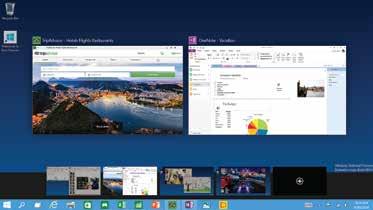 Multiple desktops: If you re working on a lot of different projects, using different apps and programs, try adding a desktop. It ll keep things neatly organized for you.