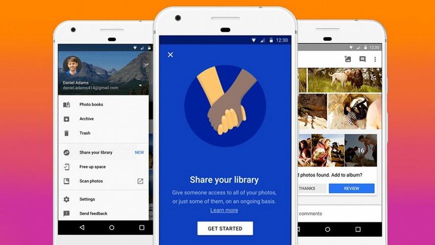 Google Photos Create albums Share photos ( Suggested Sharing) Share