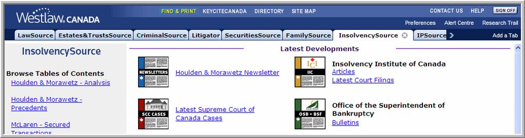 Chapter 6 Using Current Awareness Tools This chapter explains how to use the various current awareness tools on Westlaw Canada.