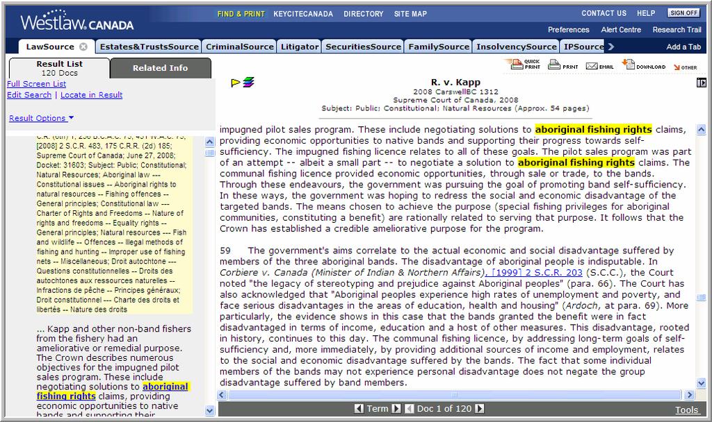 Related Info Related Info tabs are context-sensitive which means the information available for a search result is determined by the type of documents you retrieve.