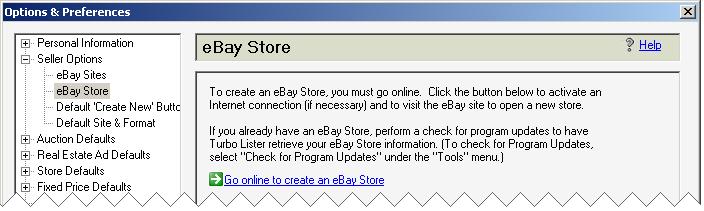ebay Turbo Lister User Guide Version: 1.0 Opening an ebay Store Many sellers find that an ebay Store is the most cost-effective way to build an online business.