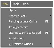 ebay Turbo Lister User Guide Version: 1.0 The View Menu The View menu allows you to determine what you see on your screen.