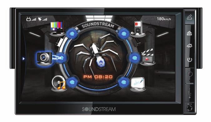 AUX A/V Input from Personal Media Devices Dual Zone for Rear Seat or