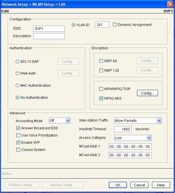 HP ProCurve Wireless Edge Services: zl Module 12. From the Network Setup menu, select WLAN Setup. 13. Click the Edit button. 14.