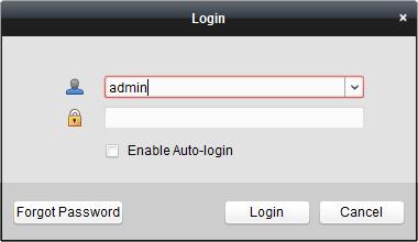 When opening ivms-4200 after registration, you can log into the client software with the registered user name