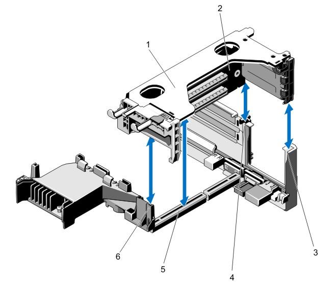 9. Close the expansion-card latches. 10. If applicable, connect any cables to the expansion card. 11. Install the expansion-card riser. 12. Remove the system cover. 13.