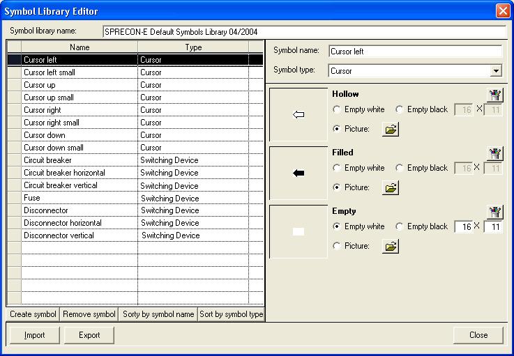 page 18 / 61 2.3.2 Create / edit project symbol library Each LCD project file contains a project-internal system library. It is also saved in the LCD project file.