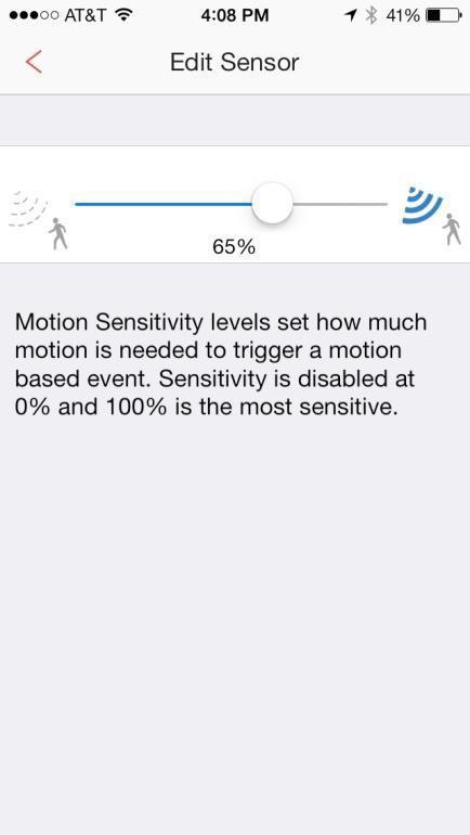 To optimize detection in diverse environments, the motion sensor will allow the user to set a sensitivity threshold.