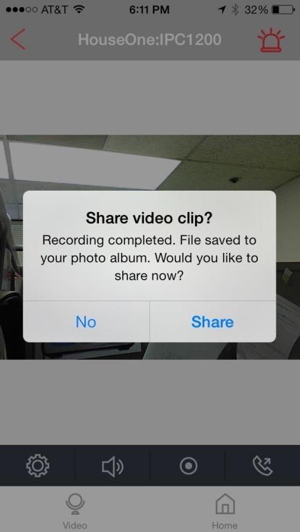 e.)record/share Video 1) In single video mode, tap the Record button (a solid dot in a bigger circle). The maximum recording time is 30 seconds.