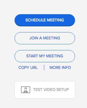 Scheduling Meetings 1. First, log into your account, at the UofM BlueJeans site. You will see this main page once you log in.