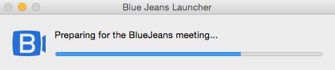 The BlueJeans application will