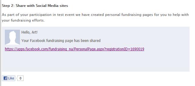 This will redirect you to Facebook where you can accept the app. 6. Click Continue. Then click Start Fundraising.