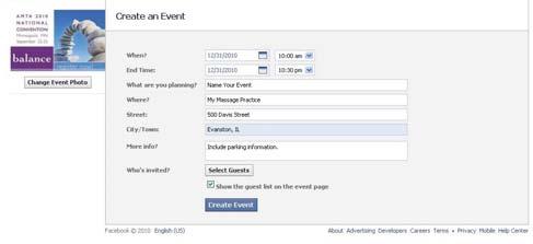 when you re done editing the information for your event, click create event. you will be brought to your new event page!