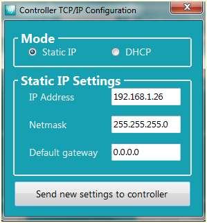 The Controller will be assigned an IP address automatically by your DHCP server. 2. Open the GSDWin application.