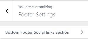to Dashboard, Appearance => Customize => Footer Settings
