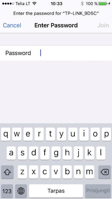 Enter the Security key, wich you write in Root AP Wireless Password field in figure 4.1.