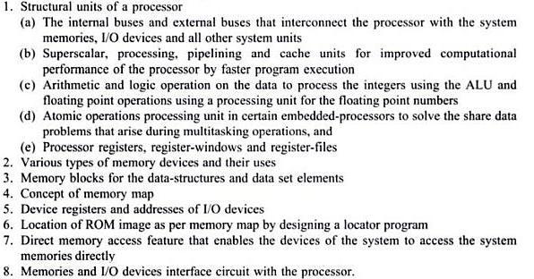 UNIT II PROCESSOR AND MEMORY ORGANIZATION Structural units in a processor;