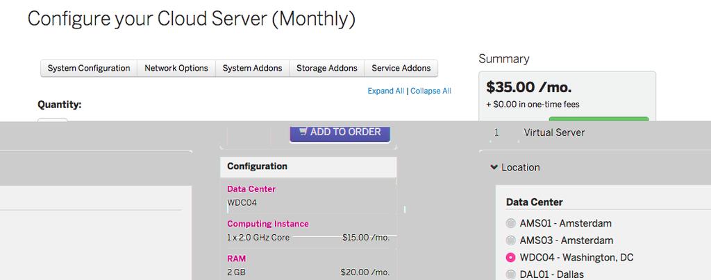 Then confirm that you have a single core server with 2 GB of RAM and 25 GB of SAN storage you won t be able to apply the promo code if you have more than one core, or different values for the RAM and