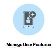 To set up the Call Forwarding feature, click the Manage User Features icon under Quick Tasks. (You can also access the Call Forwarding feature settings from the Lines & Devices tab) 2.