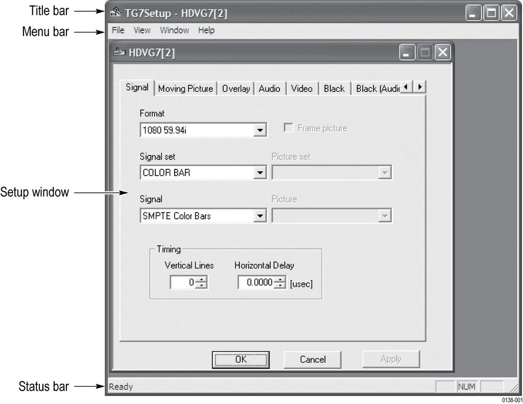 Using TG7 Setup to Set Parameters Starting and Exiting TG7 Setup When you complete the installation procedure, you can use any of the following methods to start the TG7 Setup application: