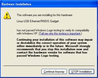 Wait for driver installation. Click the Continue icon.if screen comes out the dialog as show below. Driver installation success.