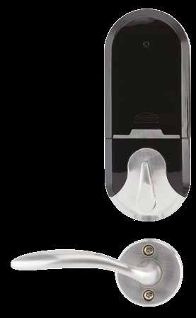 only. Usage is recorded in lock audit Colour Finish Options: Stainless Steel Brushed satin chrome Zinc Alloy PVD Brushed satin gold Audit/Data trial function: The lock set has the ability to store
