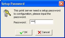 The factory default password is 0000.